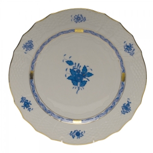 Herend Chinese Bouquet Blue Service Plate - 11"