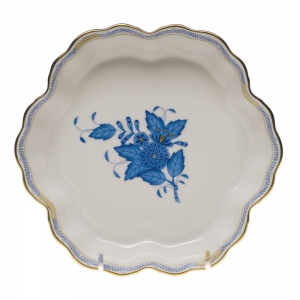 Herend Chinese Bouquet Blue Fruit Bowl - 6.25"