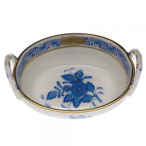 Herend Blue Basket with Handles