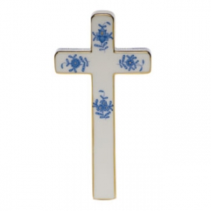 Herend Cross - Chinese Bouquet Blue