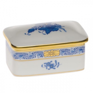 Herend Rectangular Box - Blue