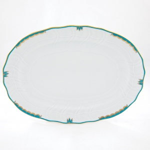 Herend Princess Victoria Turquoise Platter - 15"