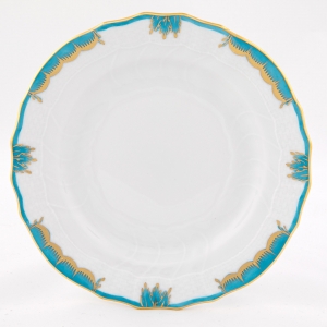 Herend Princess Victoria Turquoise Bread & Butter Plate - 6"