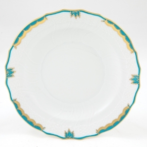 Herend Princess Victoria Turquoise Salad Plate - 7.5"