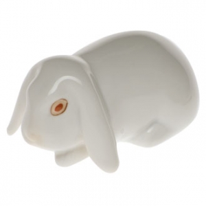 Herend Lop Ear Bunny White w/Slight Coloration