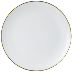 Royal Crown Derby Accentuate - Gold 13.5" Coupe Plate
