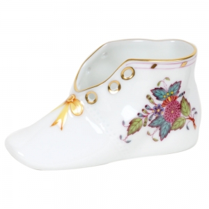 Herend Baby Shoe - Chinese Bouquet Multicolor