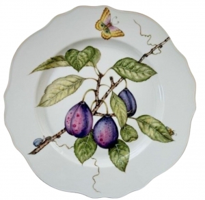 Anna Weatherley Anna's Secret Orchard Dinner Plate - Purple Plum