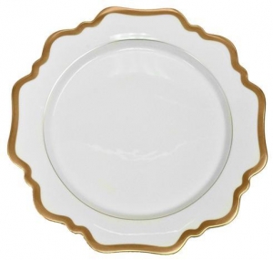 Anna Weatherley Antique White w /Gold Filet Dinner -10.5"