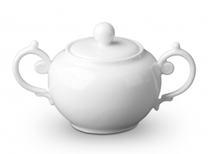 L'Objet Perlee Bleu Sugar Bowl