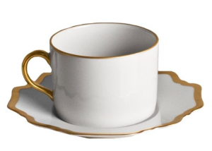 Anna Weatherley Antique White w/ Gold Filet Tea Cup (Only)