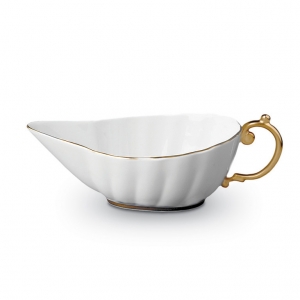 L'Objet Perlee Gold Sauce Boat