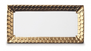 L'Objet Aegean Gold Rectangular Platter