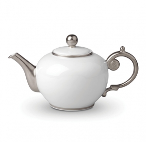 L'Objet Perlee Platinum Teapot