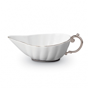 L'Objet Perlee Platinum Sauce Boat