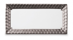 L'Objet Aegean Platinum Rectangular Platter