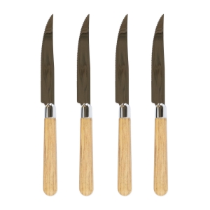 Vietri Albero Oak Steak Knives - Set of 4