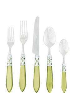 Vietri Aladdin Brillant Chartreuse Vietri Aladdin Brilliant Chartreuse 5 Piece Setting*