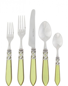 Vietri Aladdin Antique Chartreuse Vietri Aladdin Antique Chartreuse 5 Piece Setting*