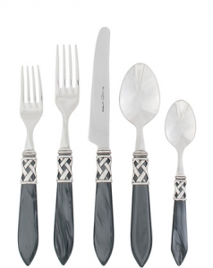 Vietri Aladdin Antique Charcoal Vietri Aladdin Antique Charcoal 5 Piece Setting*