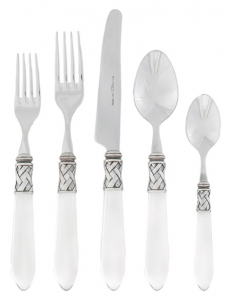 Vietri Aladdin Antique Clear Vietri Aladdin Antique Clear 5 Piece Setting*