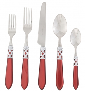 Vietri Aladdin Brilliant Red 5 Piece Setting*