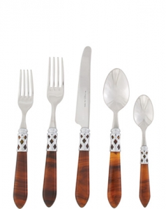 Vietri Aladdin Brillant Tortoiseshell Vietri Aladdin Brilliant Tortoiseshell 5 Piece Setting^
