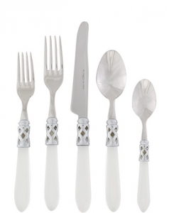 Vietri Aladdin Brillant White Vietri Aladdin Brilliant White 5 Piece Setting*