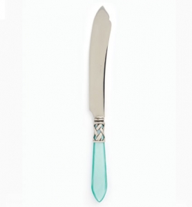 Vietri Aladdin Antique Aqua Vietri Aladdin Antique Aqua Cake Knife