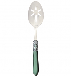 Vietri Aladdin Brillant Green Vietri Aladdin Brilliant Green Slotted Serving Spoon