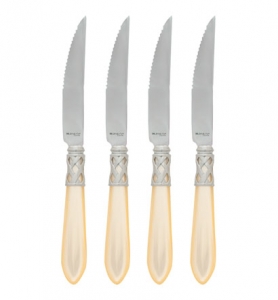 Vietri Aladdin Antique Ivory Vietri Aladdin Antique Ivory Steak Knives - Set of 4