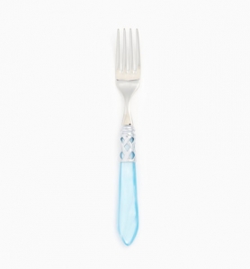 Vietri Aladdin Brilliant Light Blue Salad Fork - Set 4