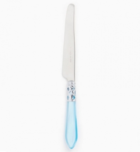 Vietri Aladdin Brilliant Light Blue Place Knife - Set 4