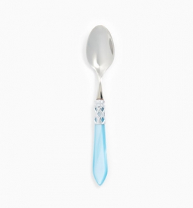 Vietri Aladdin Brilliant Light Blue Teaspoon - Set 4