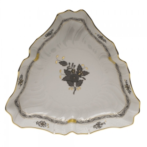 Herend Chinese Bouquet Triangle Dish