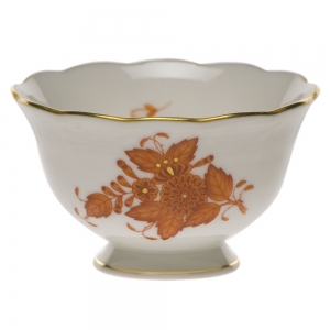 Herend Chinese Bouquet Rust Open Sugar Bowl