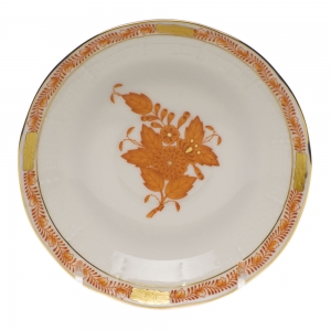Herend Chinese Bouquet Rust After Dinner Saucer