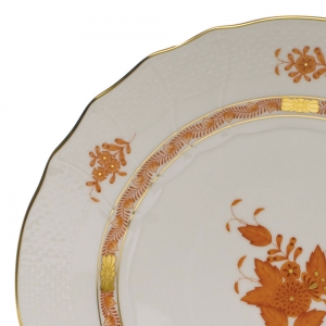 Herend Chinese Bouquet Rust Covered Bouillon Lid Only W/Rose