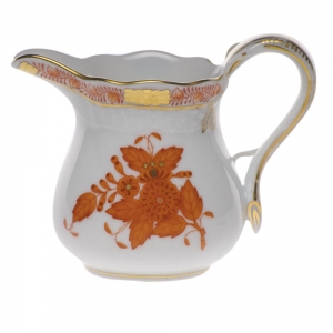 Herend Chinese Bouquet Rust Creamer(4 Oz) 3.25"H