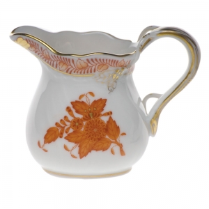 Herend Chinese Bouquet Rust Creamer(1.5 Oz) 2"H