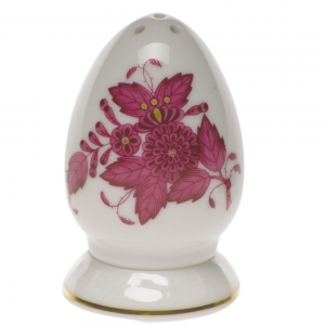 Herend Chinese Bouquet Raspberry Salt Shaker Multi Hole2.5"H