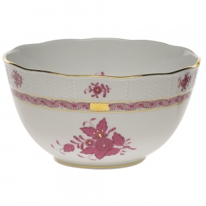 Herend Chinese Bouquet Raspberry Round Bowl(3.5 Pt) 7.5"D