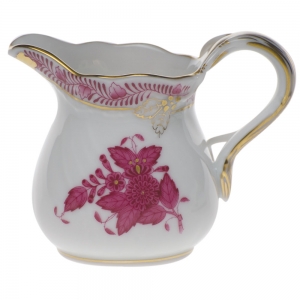 Herend Chinese Bouquet Raspberry Creamer(1.5 Oz) 2"H