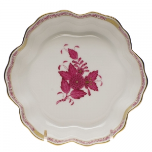 Herend Chinese Bouquet Raspberry Fruit Bowl 6.25"D