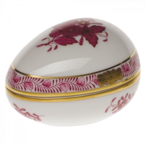 Herend Chinese Bouquet Raspberry Egg Bonbon