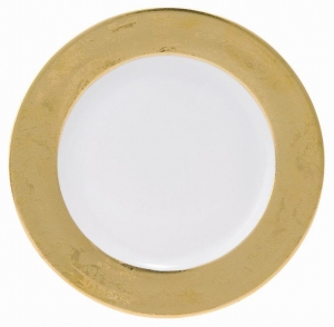 Philippe Deshoulieres Carat Gold Dinner Plate (White Center)