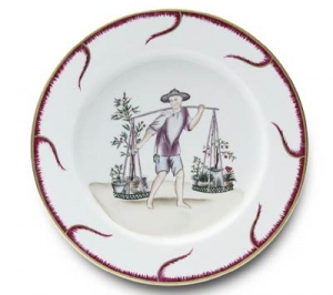 Alberto Pinto / Pinto Paris Chinoiserie Buffet Plate - #6