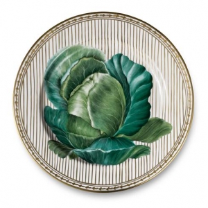 Alberto Pinto Potager Gold Buffet Plate / 4
