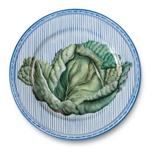 Alberto Pinto Potager Blue Buffet Plate / 2