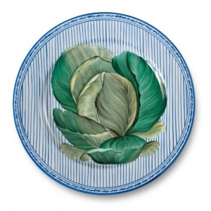 Alberto Pinto Potager Blue Buffet Plate / 3
